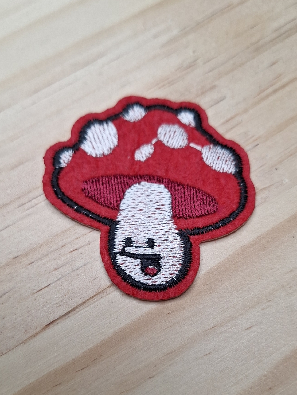Red Cap Spotted Mushroom Patch Accessory